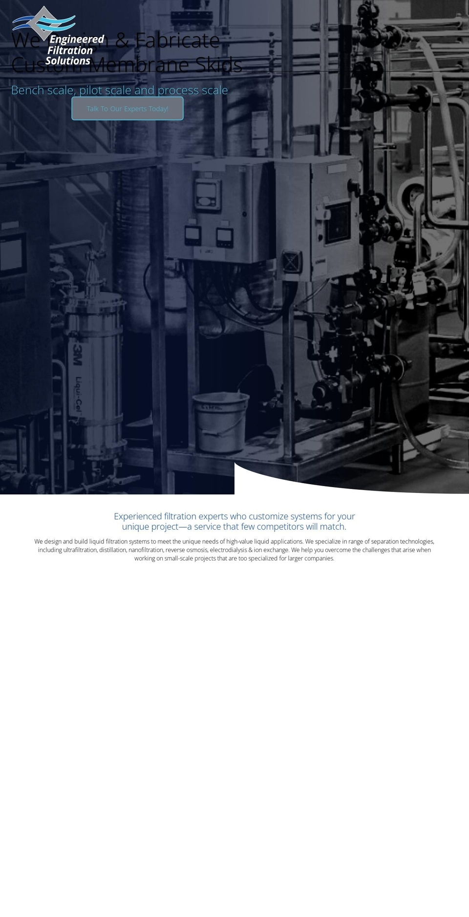 efiltrationsolutions.com shopify website screenshot