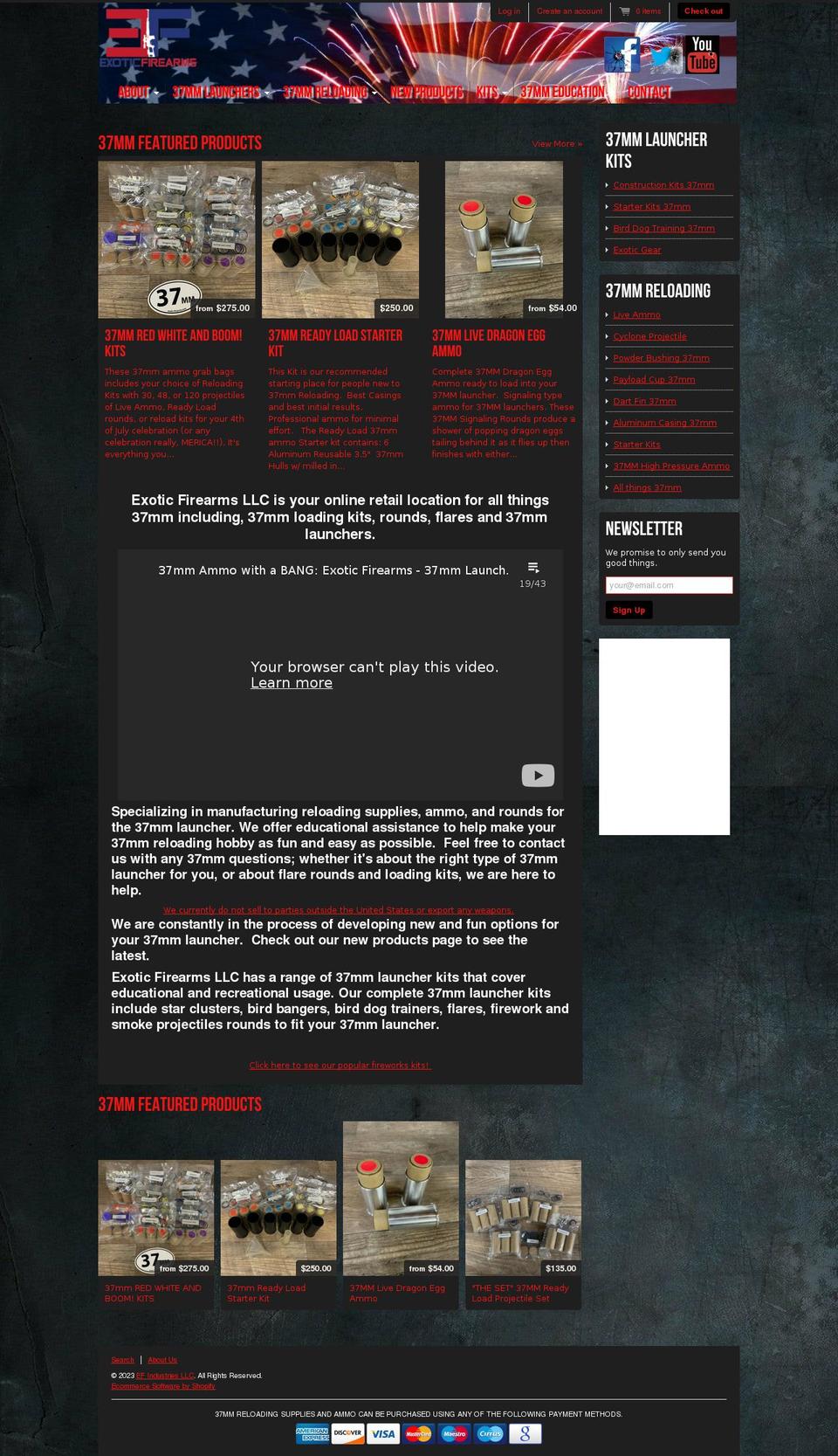 efindustriesusa.com — Shopify storefront screenshot