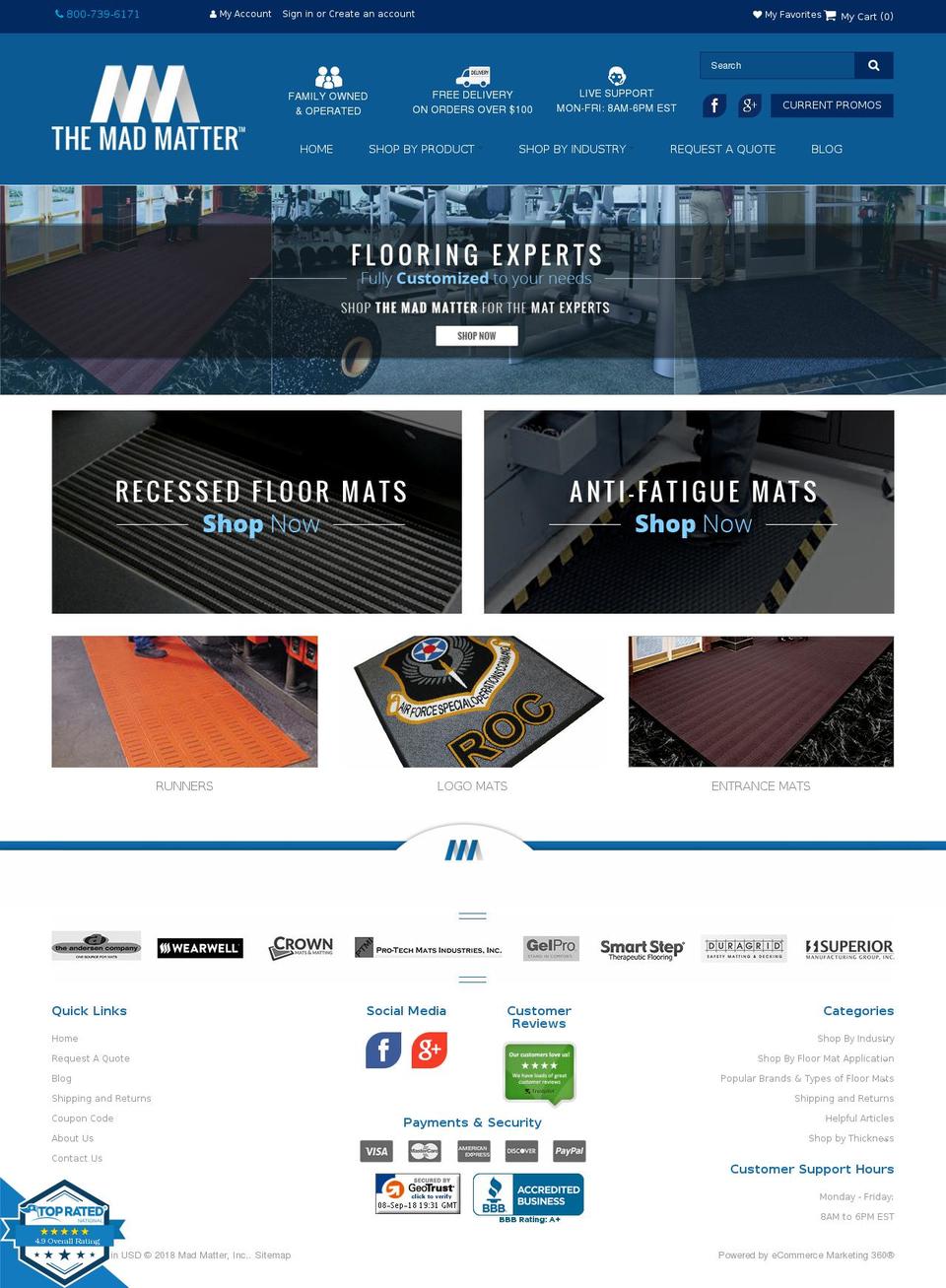efmi.com shopify website screenshot