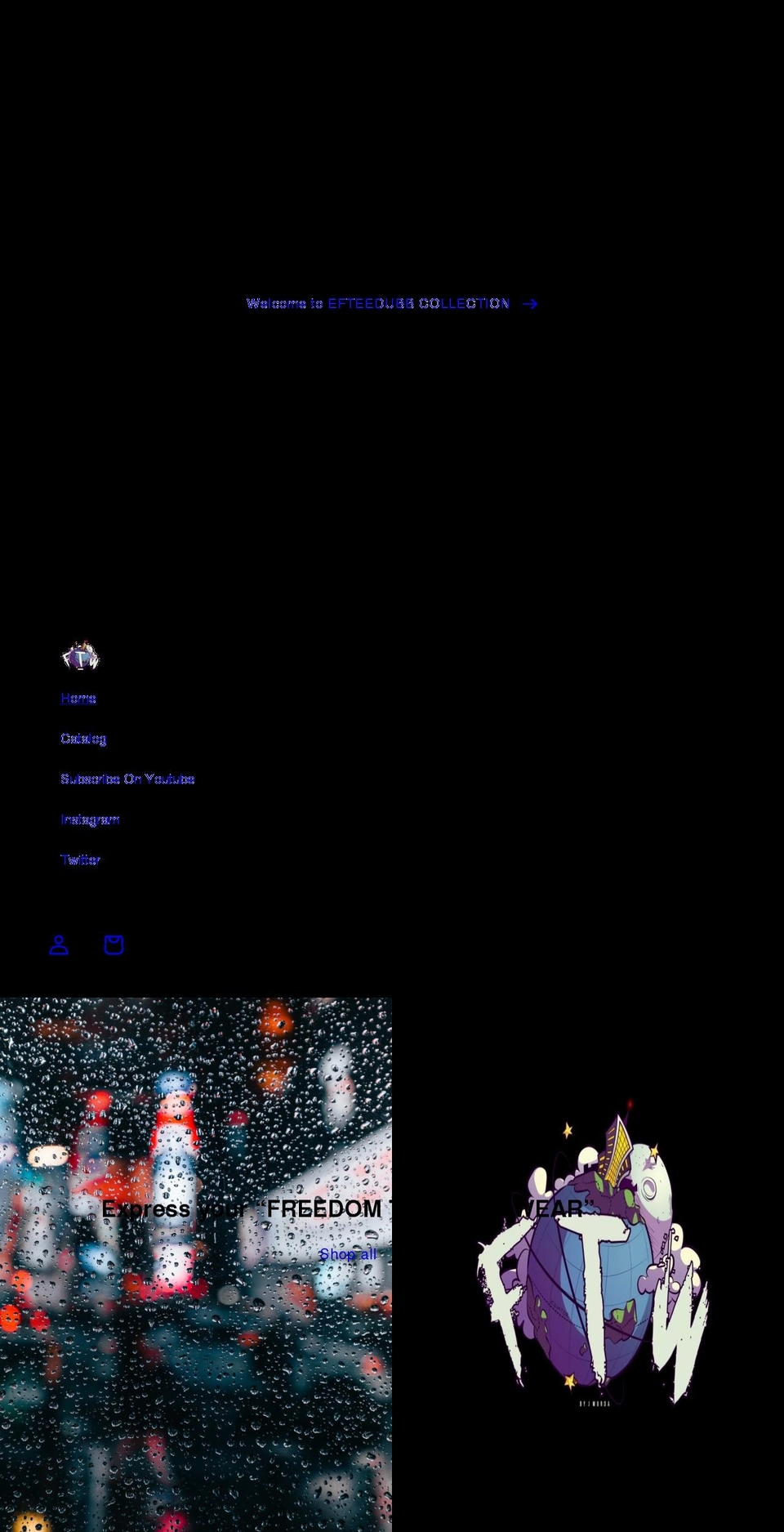 efteedubbcollection.com shopify website screenshot