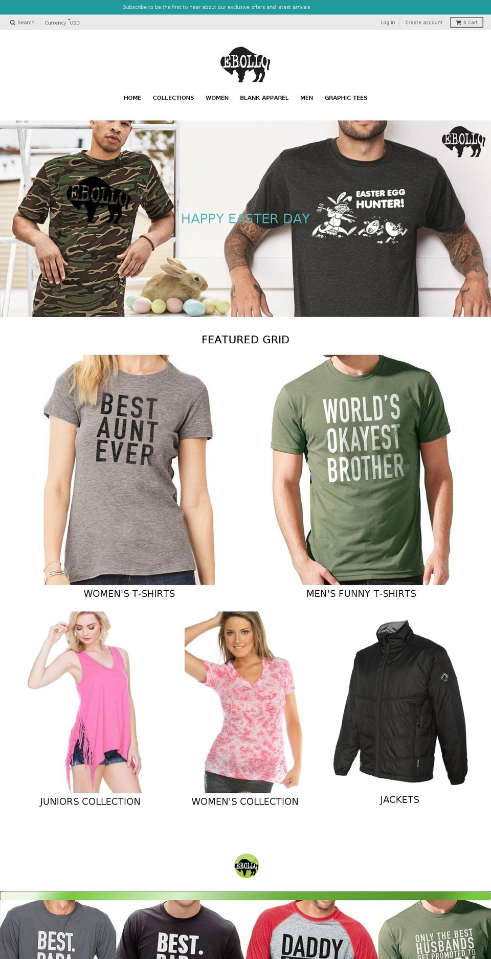 efunnytshirts.com — Shopify storefront screenshot