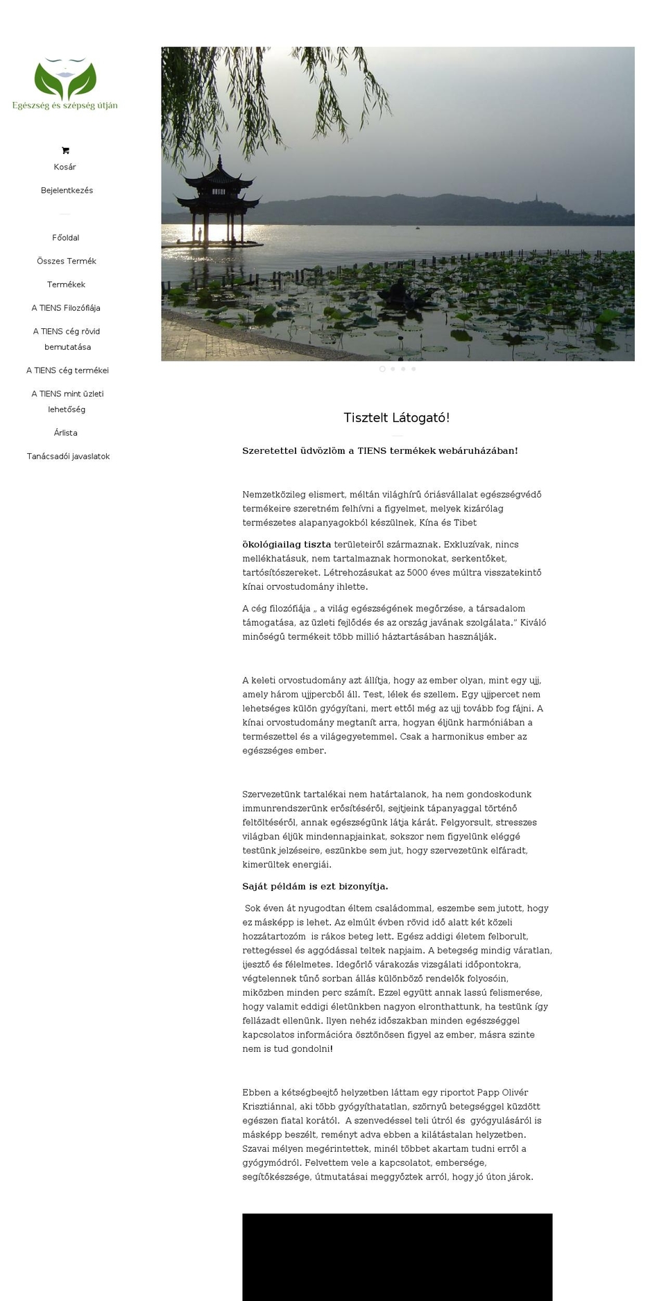 egeszsegutjan.com — Shopify storefront screenshot