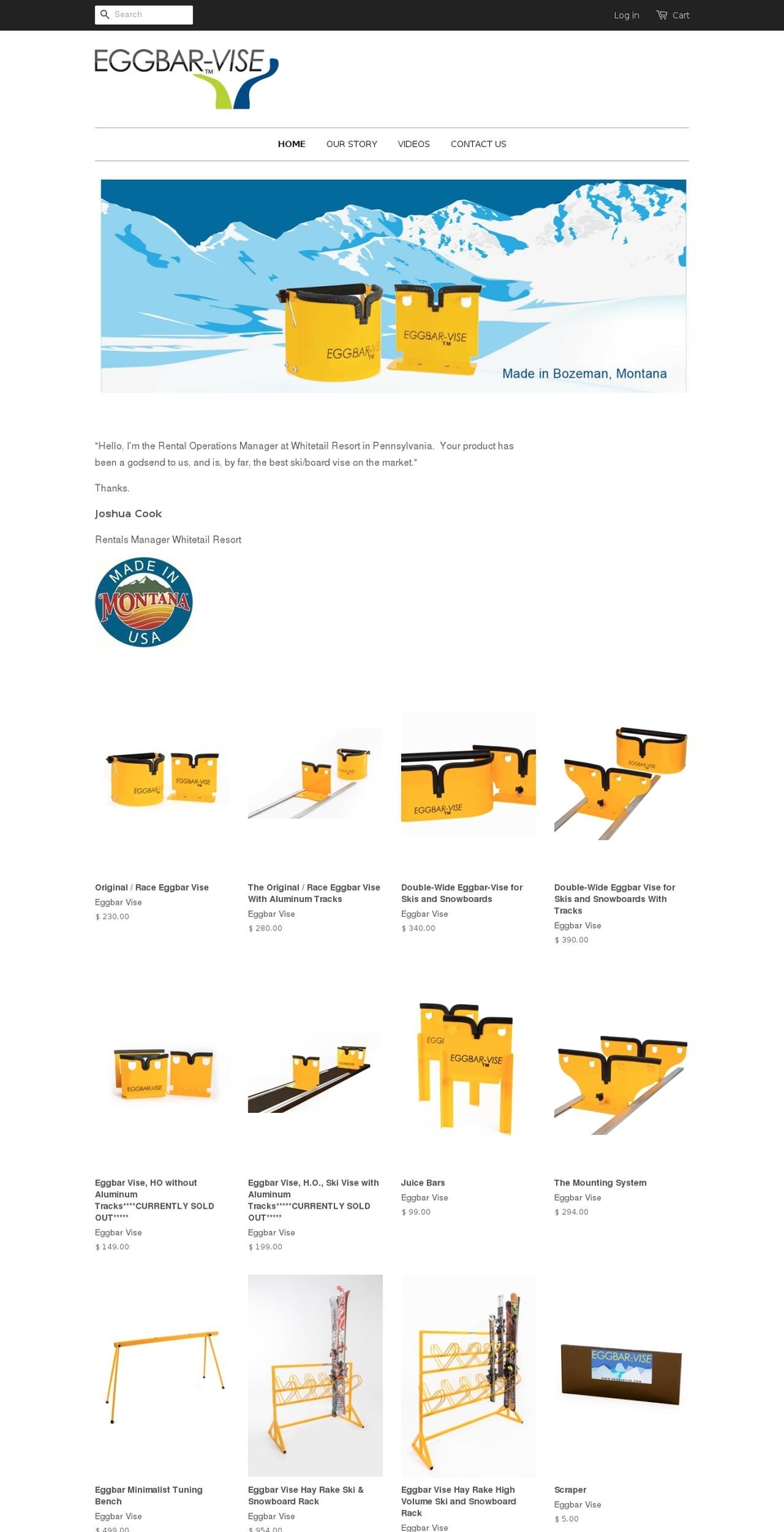 eggbarvise.com shopify website screenshot