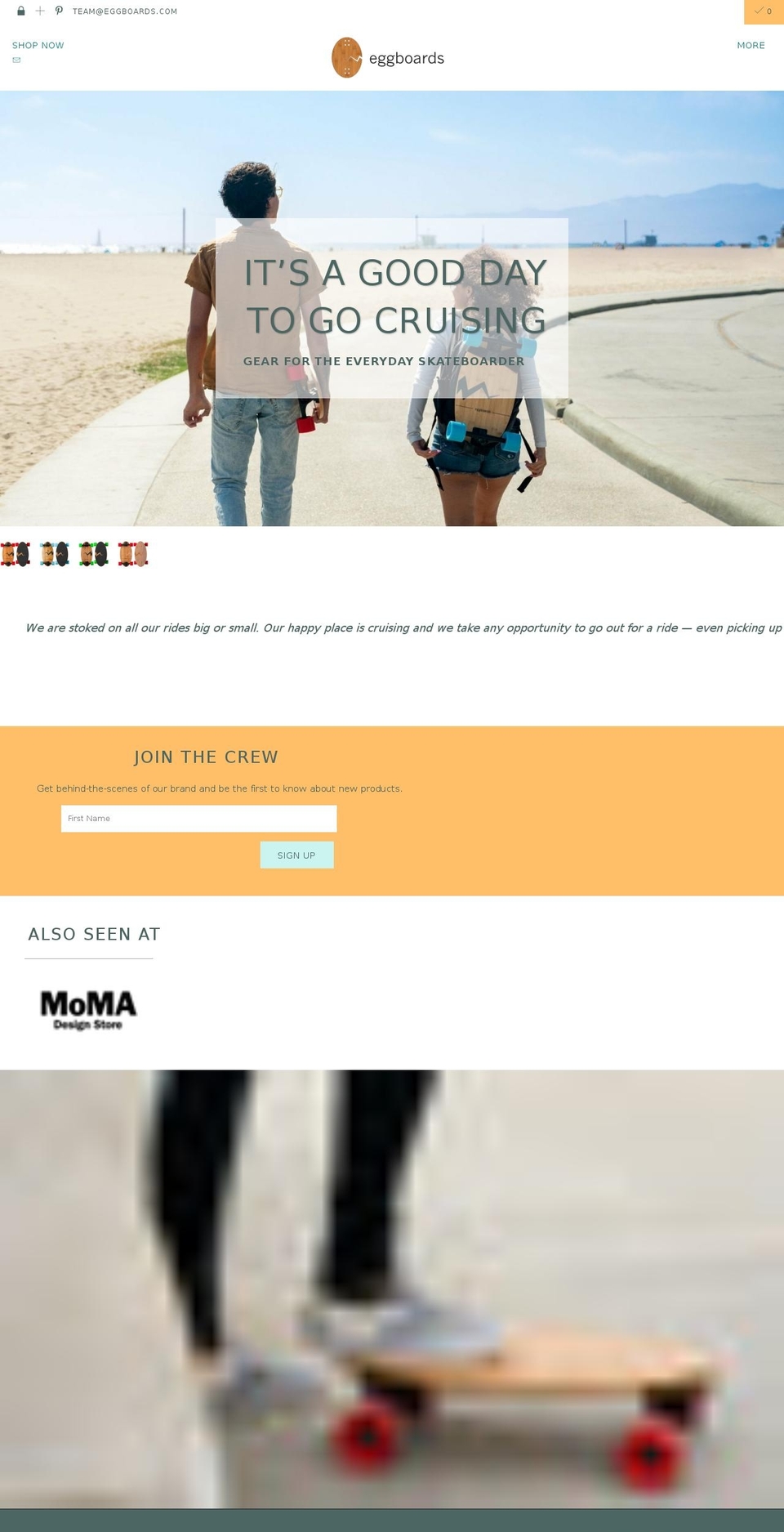 eggboards.com shopify website screenshot