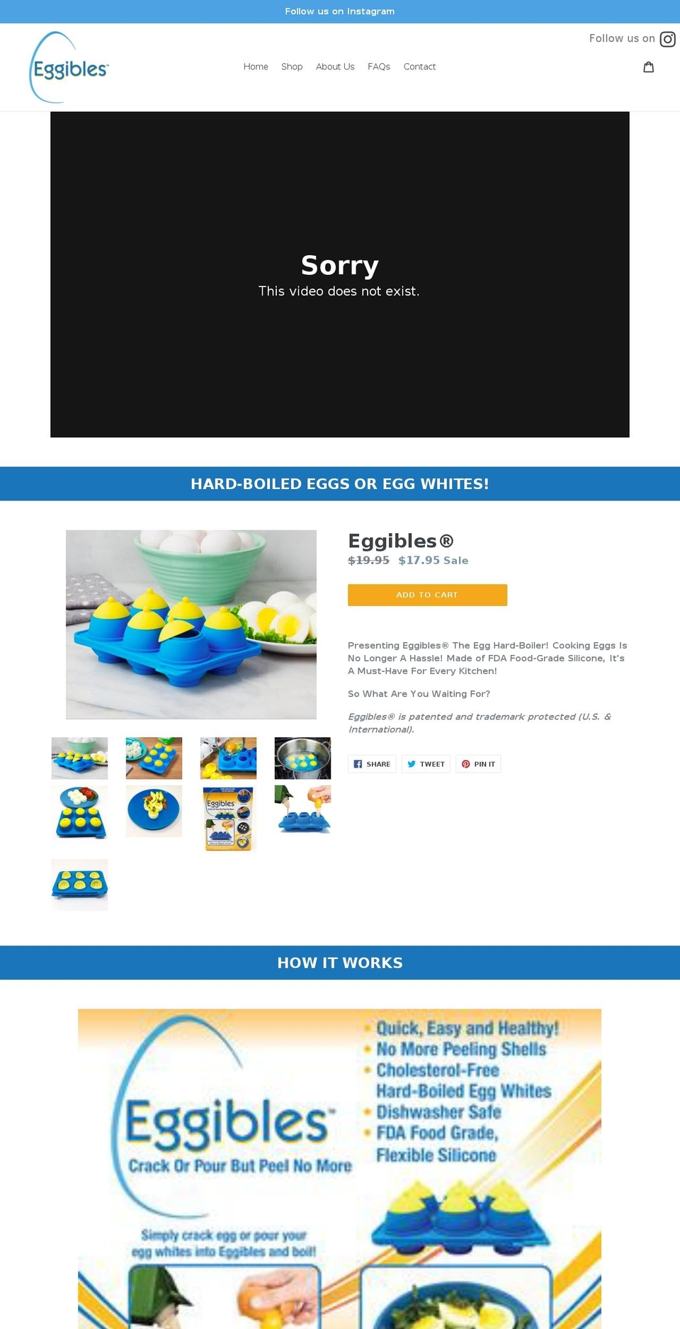 eggibles.com — Shopify storefront screenshot