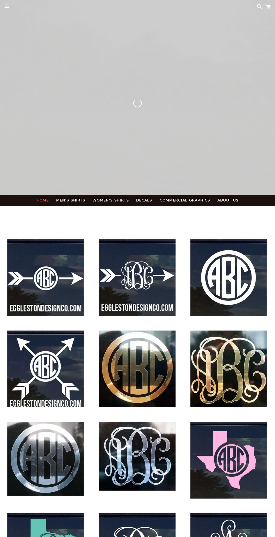 egglestondesignco.com shopify website screenshot