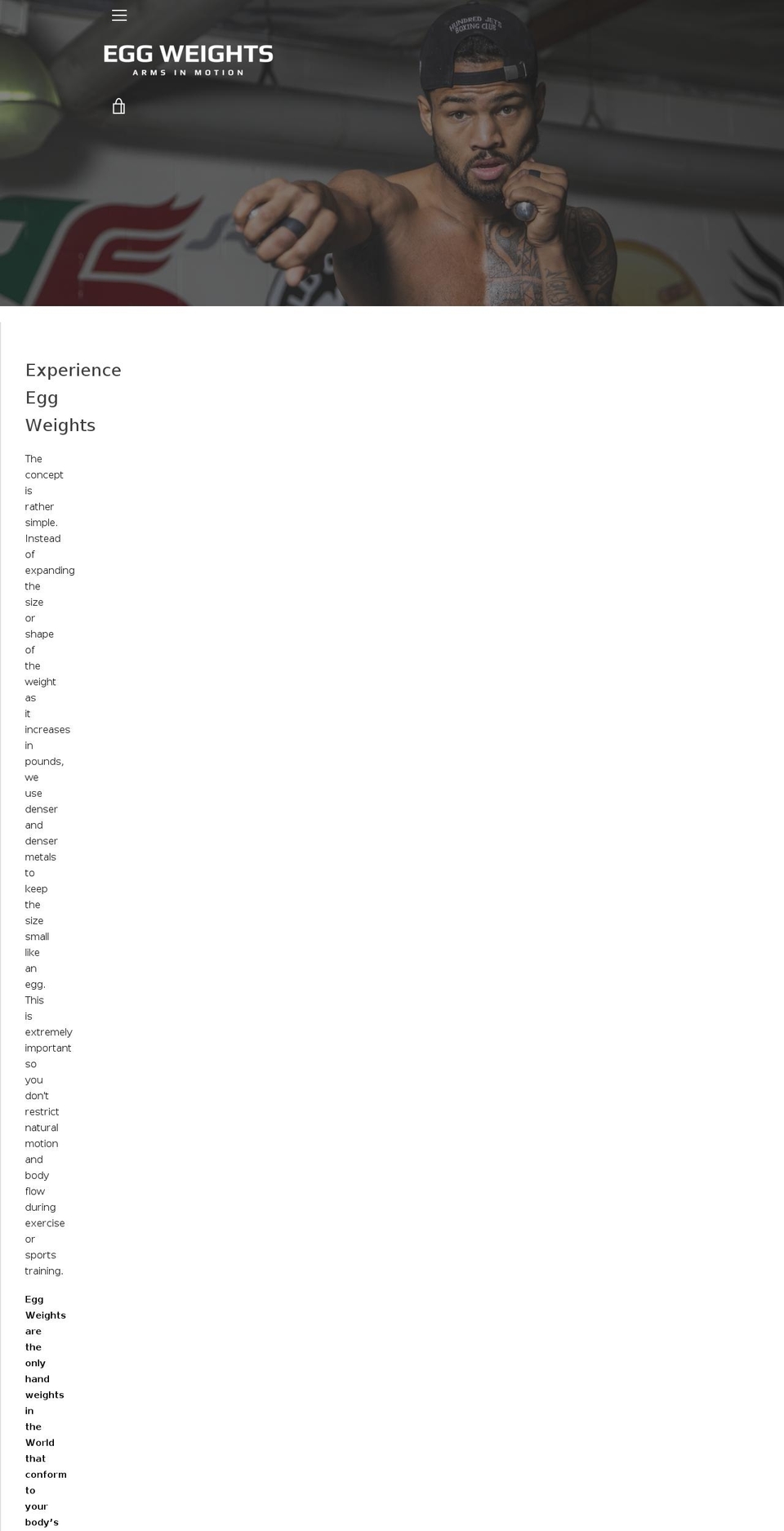 eggweights.com shopify website screenshot