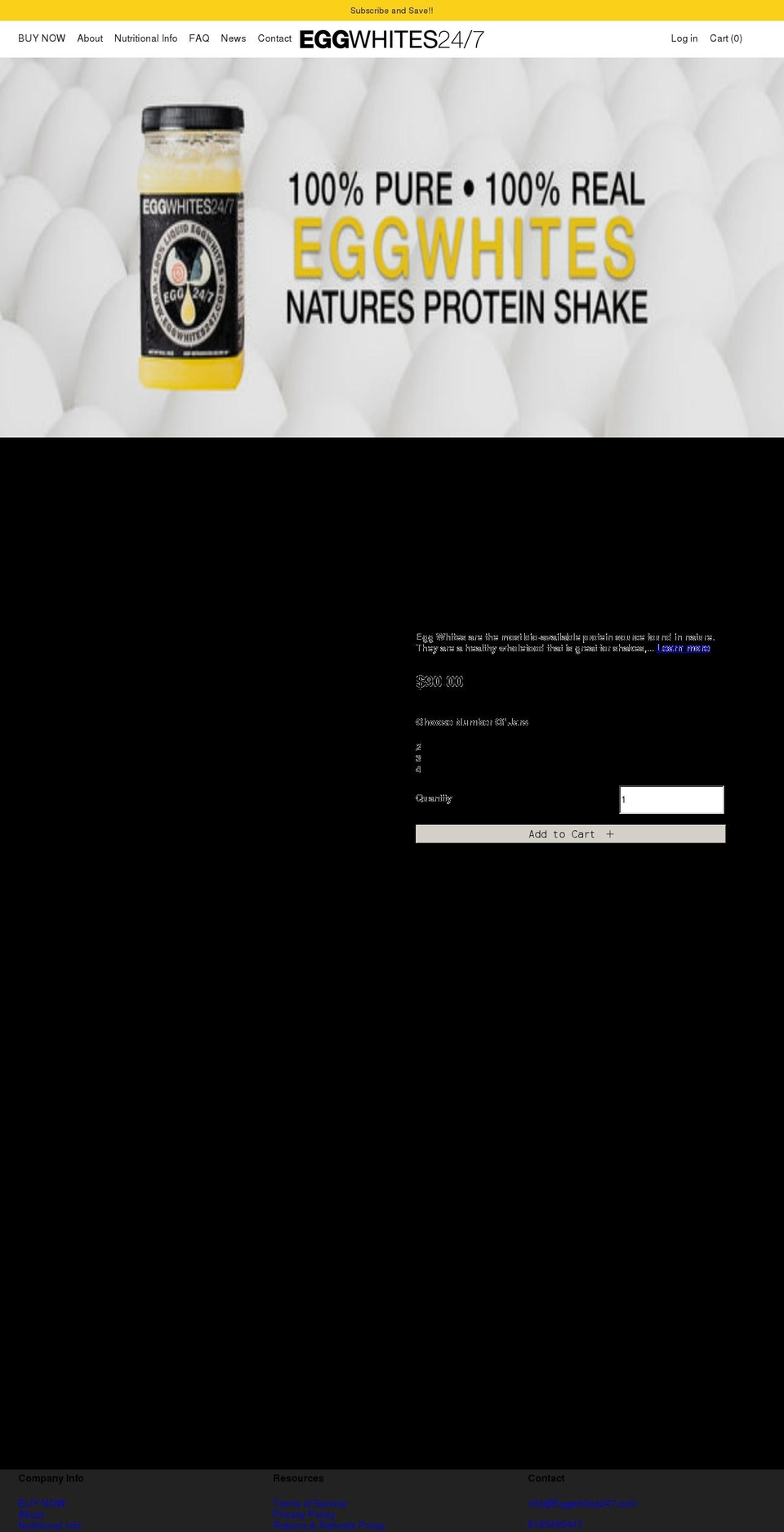 eggwhites247.com shopify website screenshot