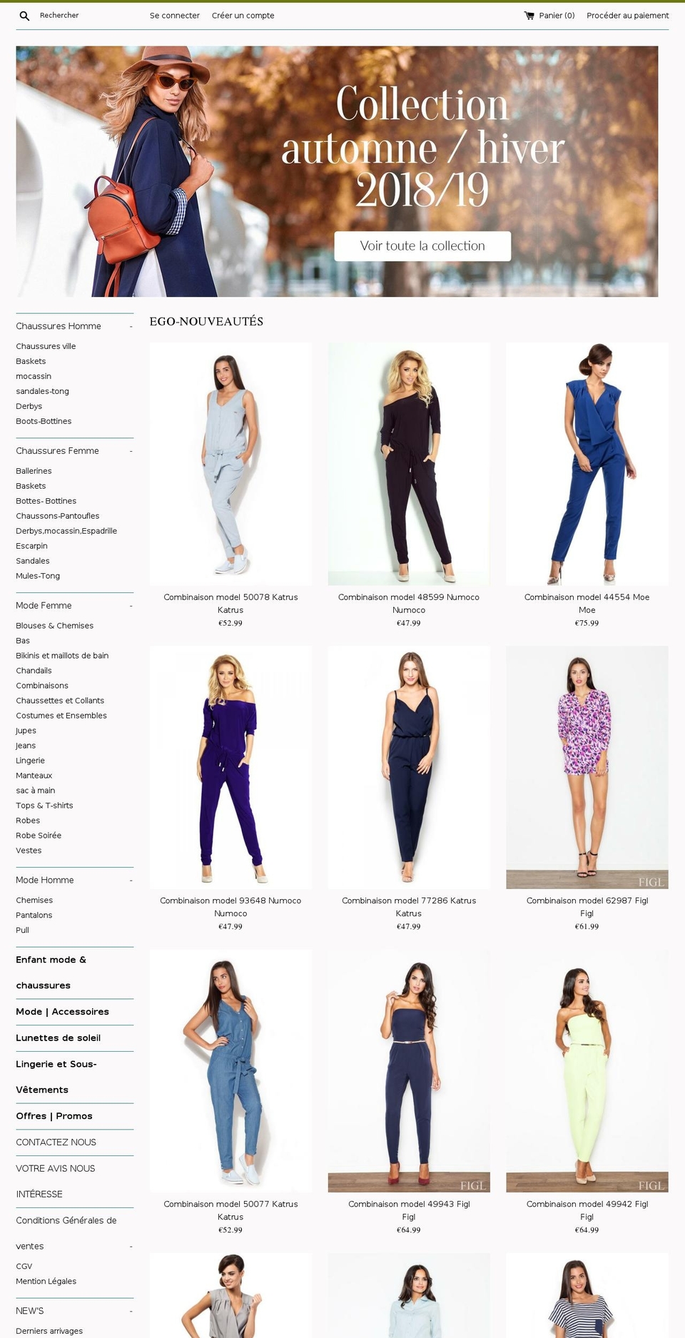 ego-vanity-shoes.com — Shopify storefront screenshot