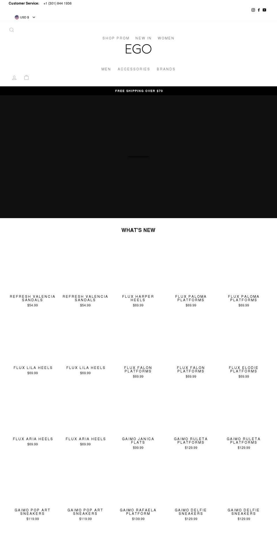 egoshoespr.com — Shopify storefront screenshot
