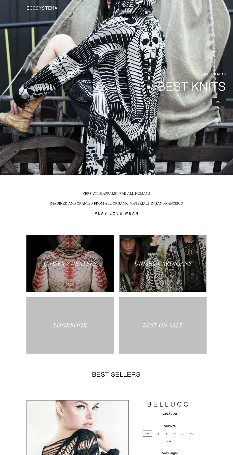 egosystema.com shopify website screenshot
