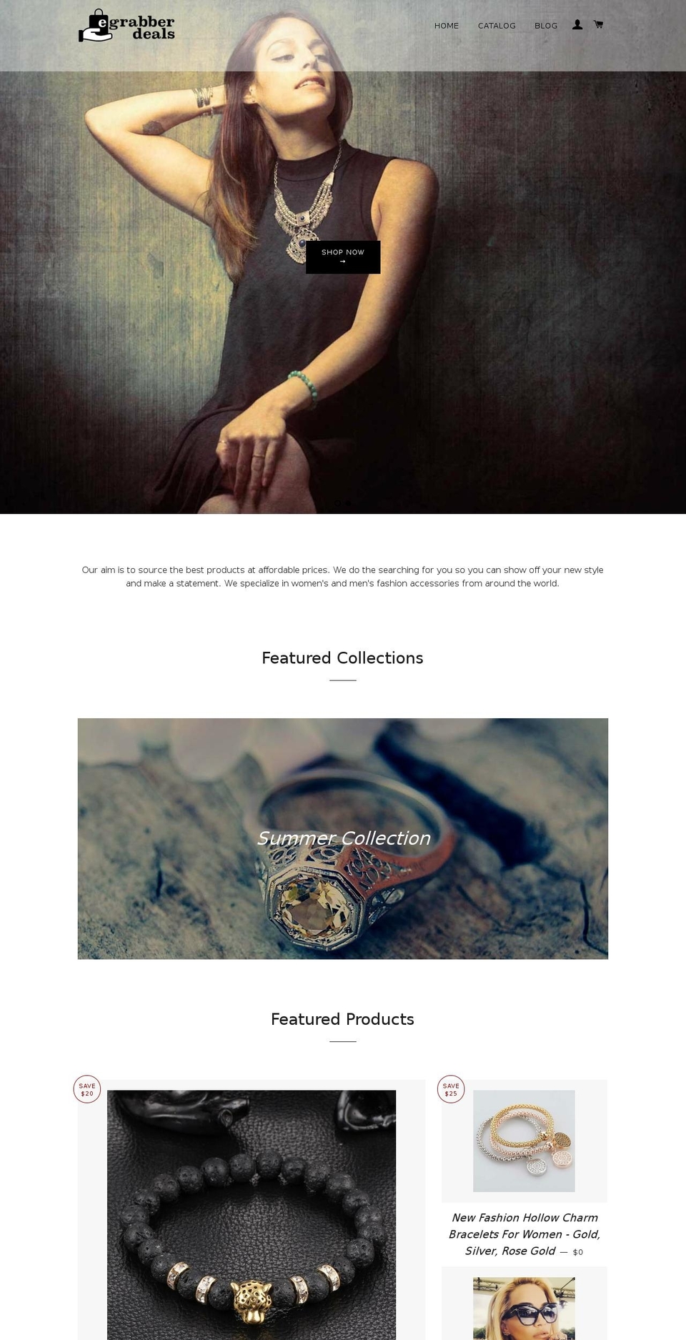 egrabberdeals.com shopify website screenshot