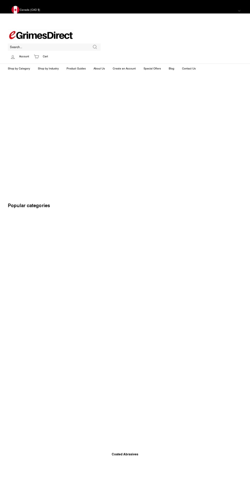 egrimesdirect.com shopify website screenshot