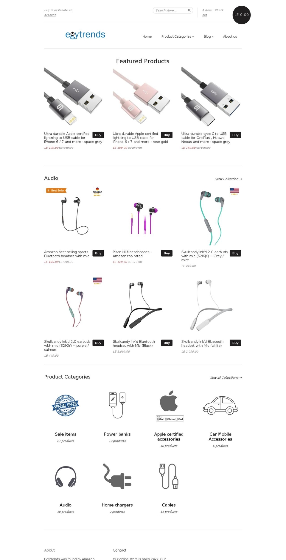 egy-trends.com shopify website screenshot