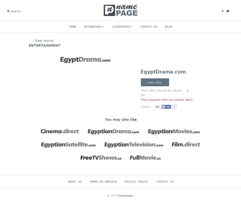 egyptdrama.com shopify website screenshot