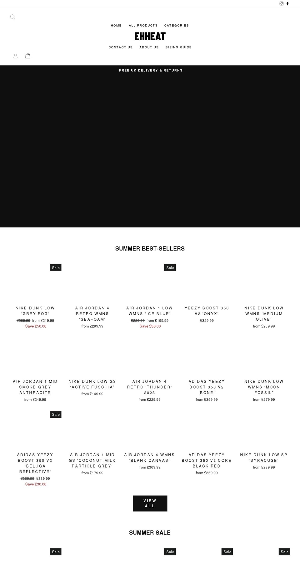 ehheat.com shopify website screenshot