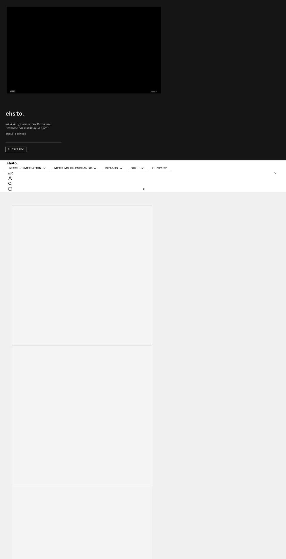 ehsto.com shopify website screenshot