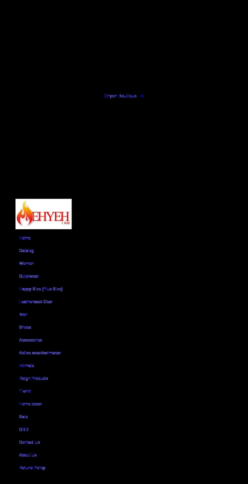 ehyehboutique.myshopify.com shopify website screenshot