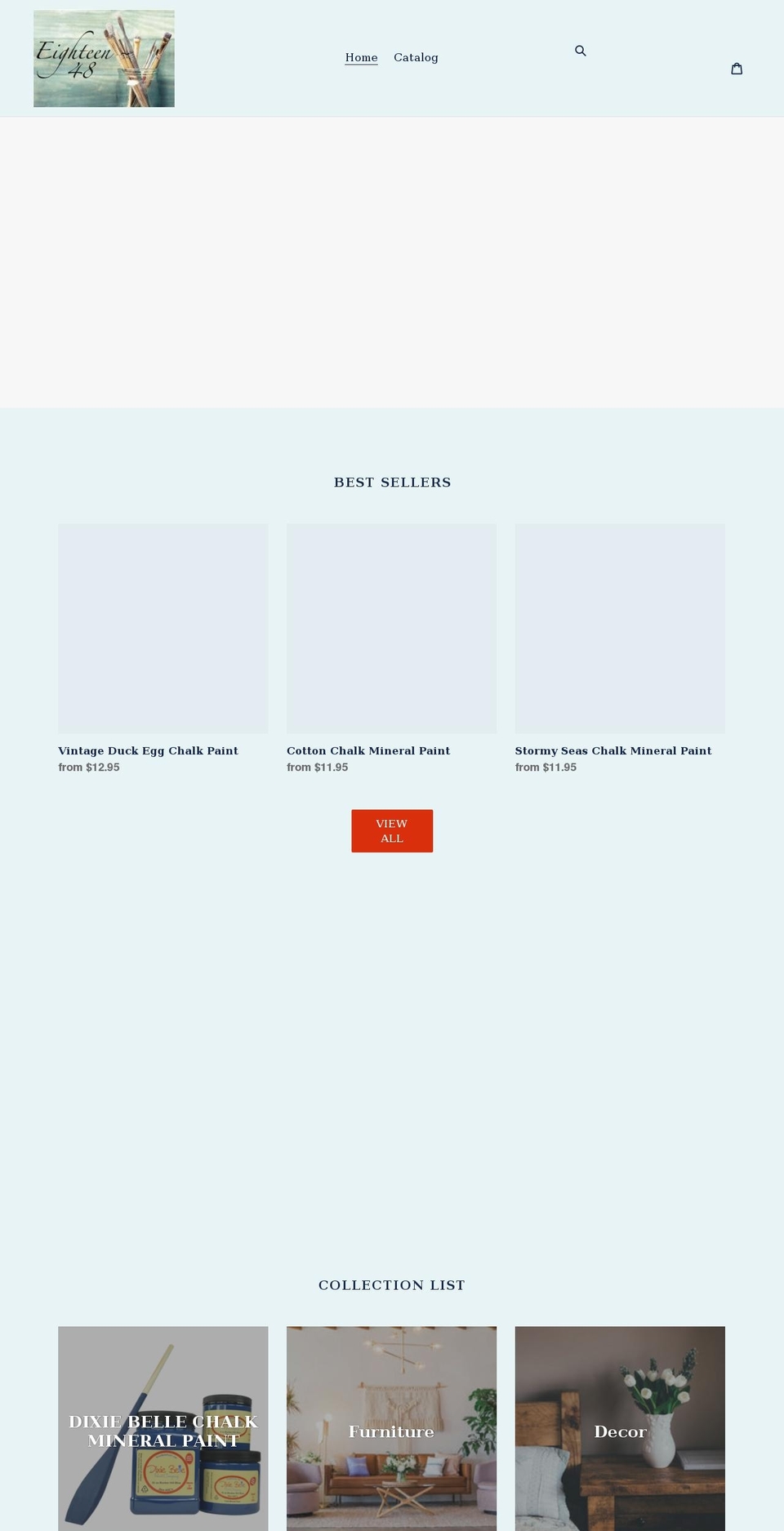 eighteen-48design.com shopify website screenshot