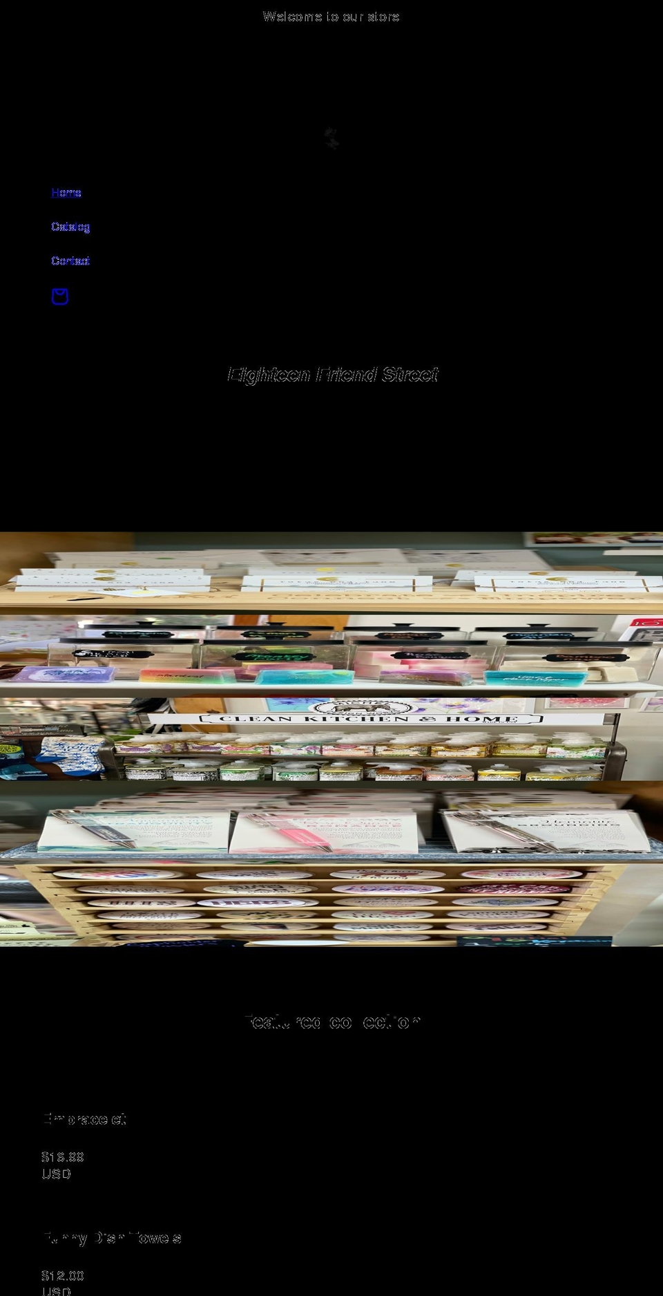 eighteenfriendstreet.com shopify website screenshot