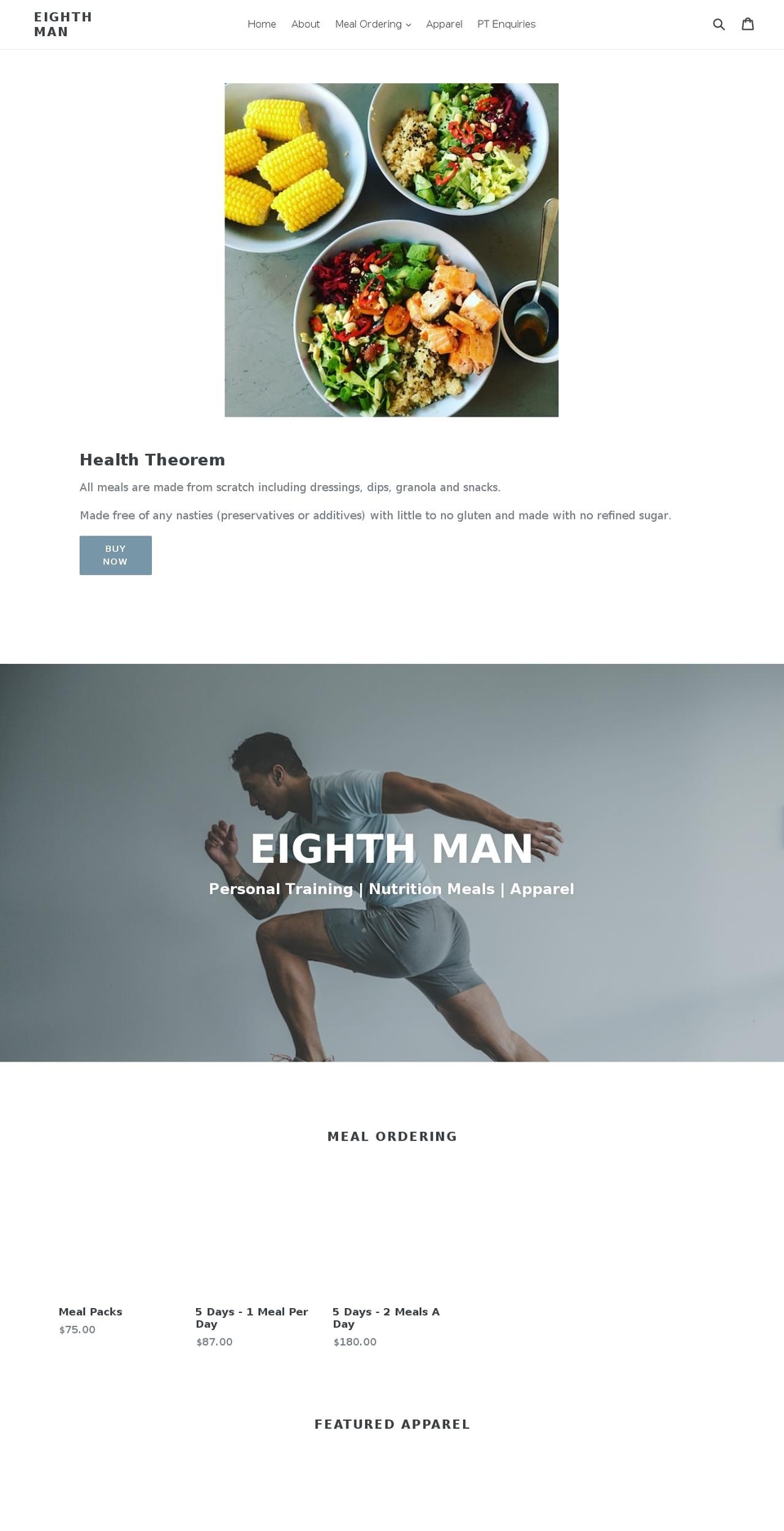 eighth-man.com shopify website screenshot