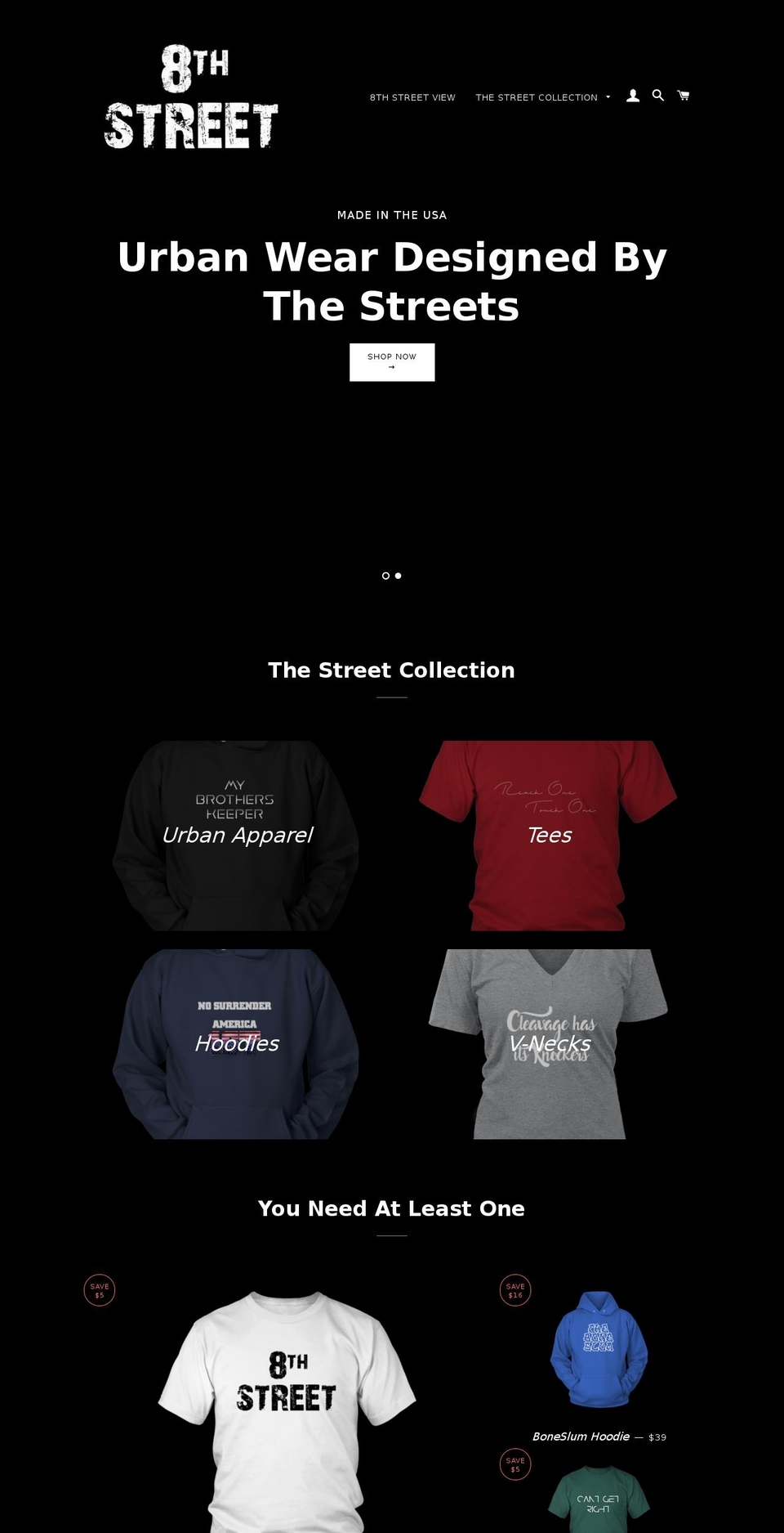 eighthst.com shopify website screenshot