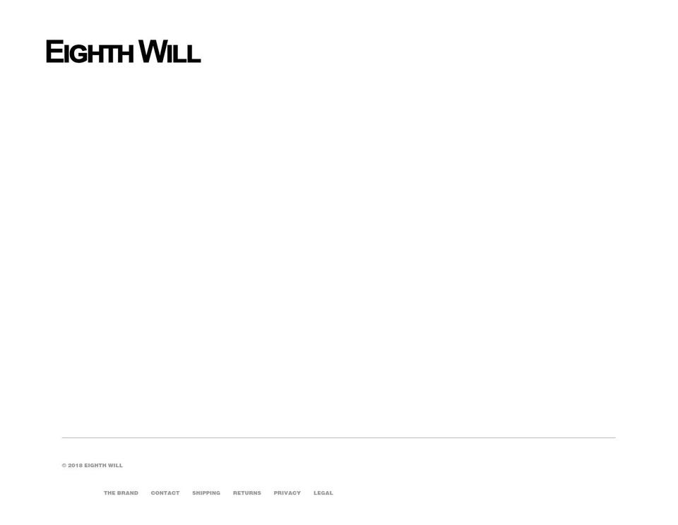 eighthwill.com — Shopify storefront screenshot