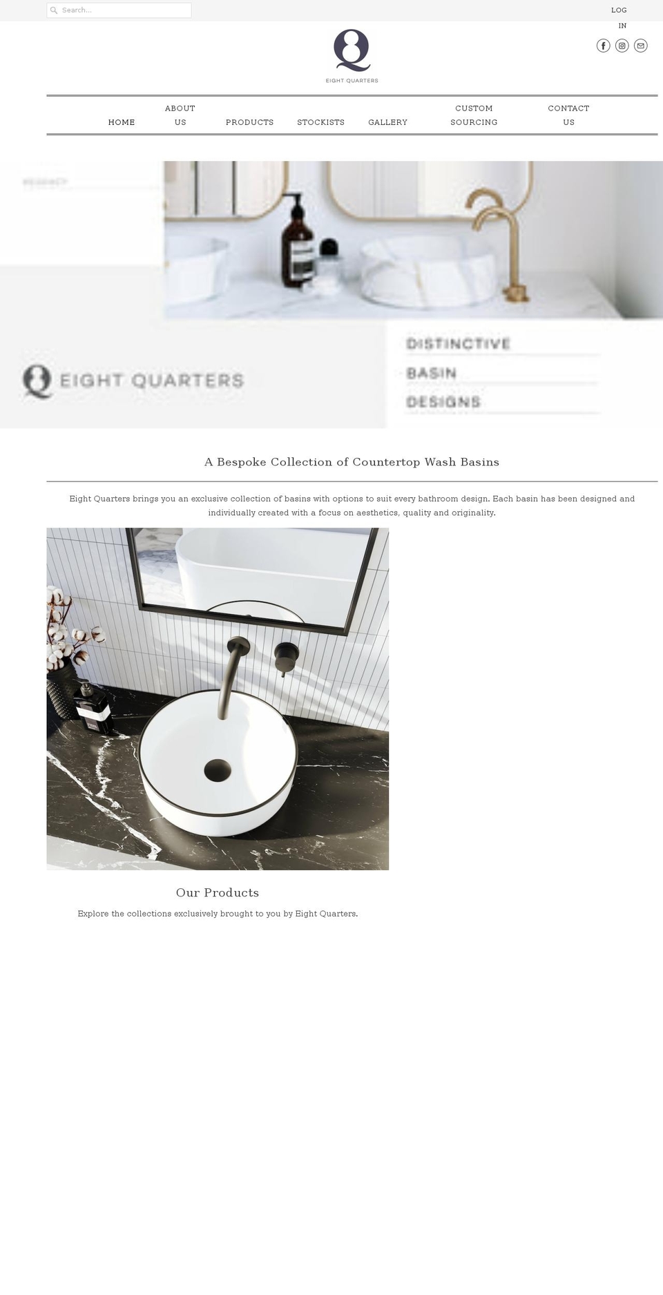 eightquarters.com.au shopify website screenshot