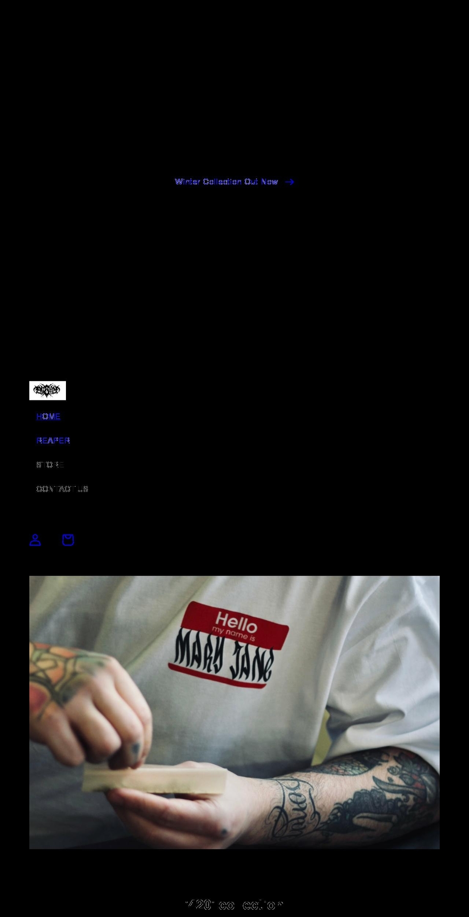 eighty6clothing.com shopify website screenshot