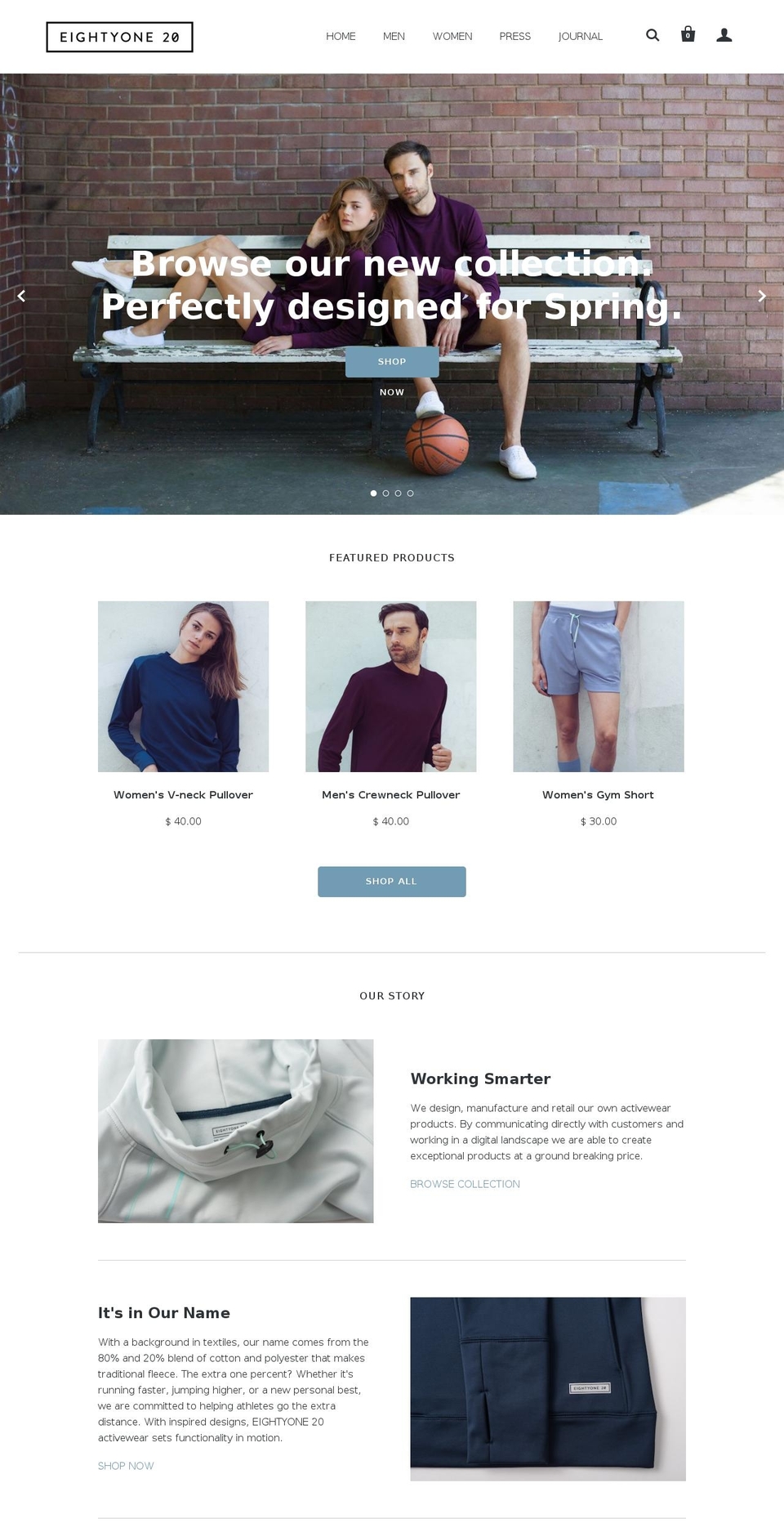 eightyone20.com — Shopify storefront screenshot