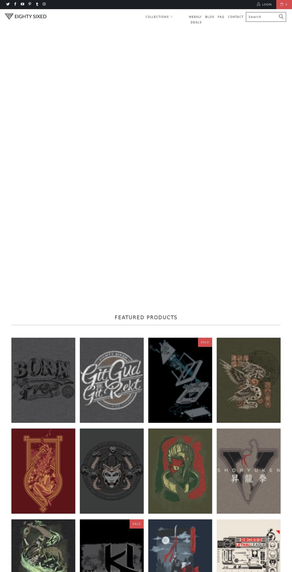 eightysixed.com shopify website screenshot