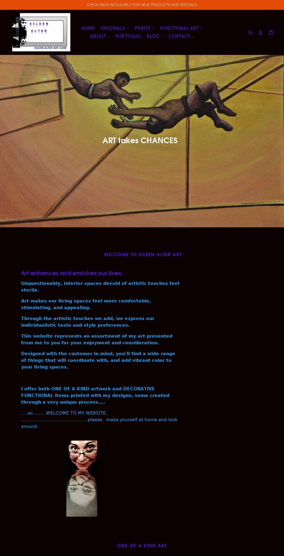 eileenalterart.com — Shopify storefront screenshot