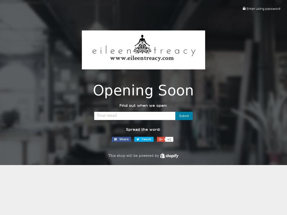 eileentreacy.com shopify website screenshot