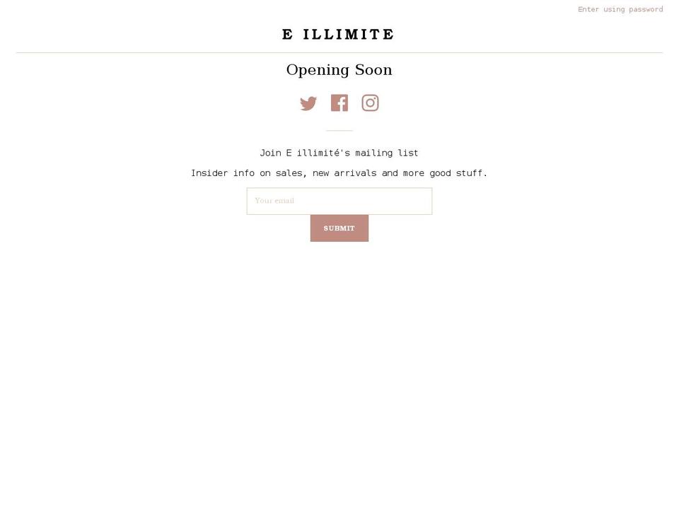 eillimite.com shopify website screenshot