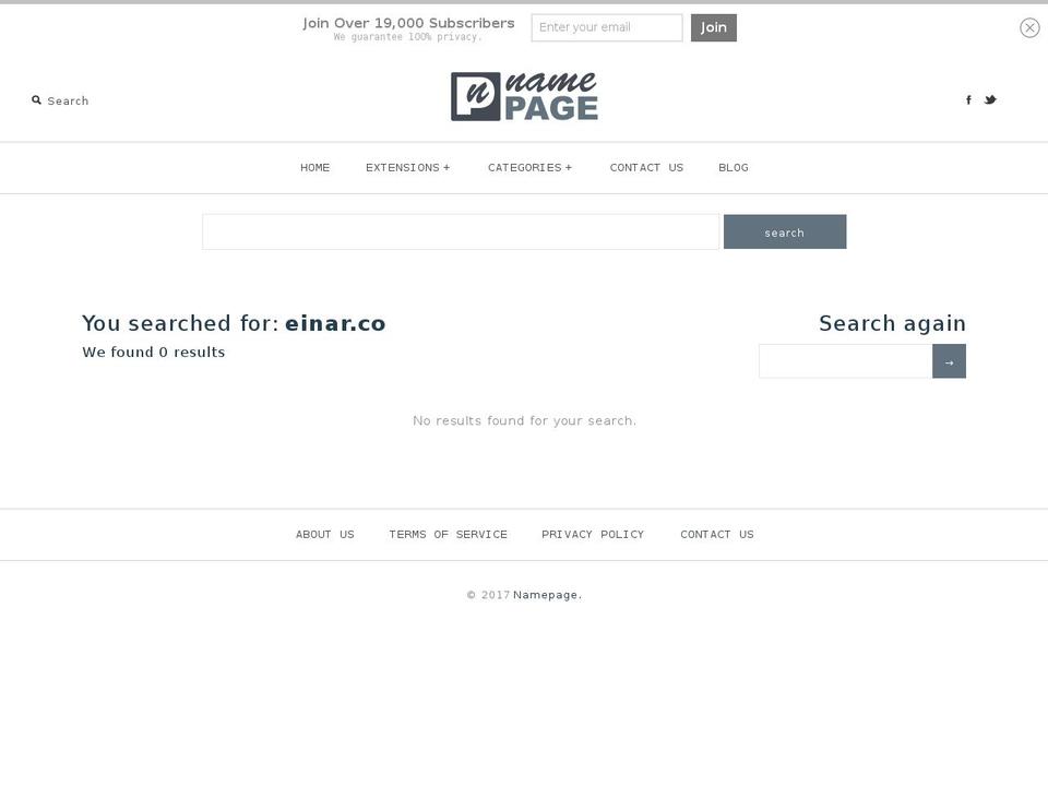 einar.co shopify website screenshot