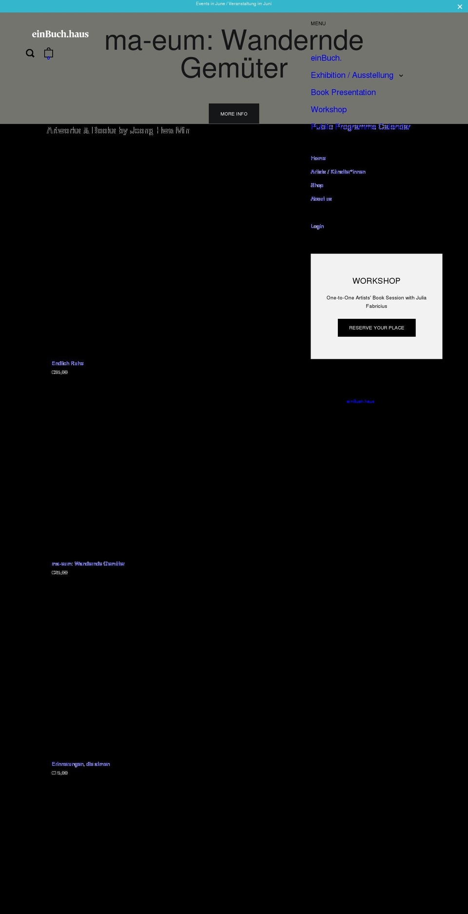 einbuch.haus shopify website screenshot