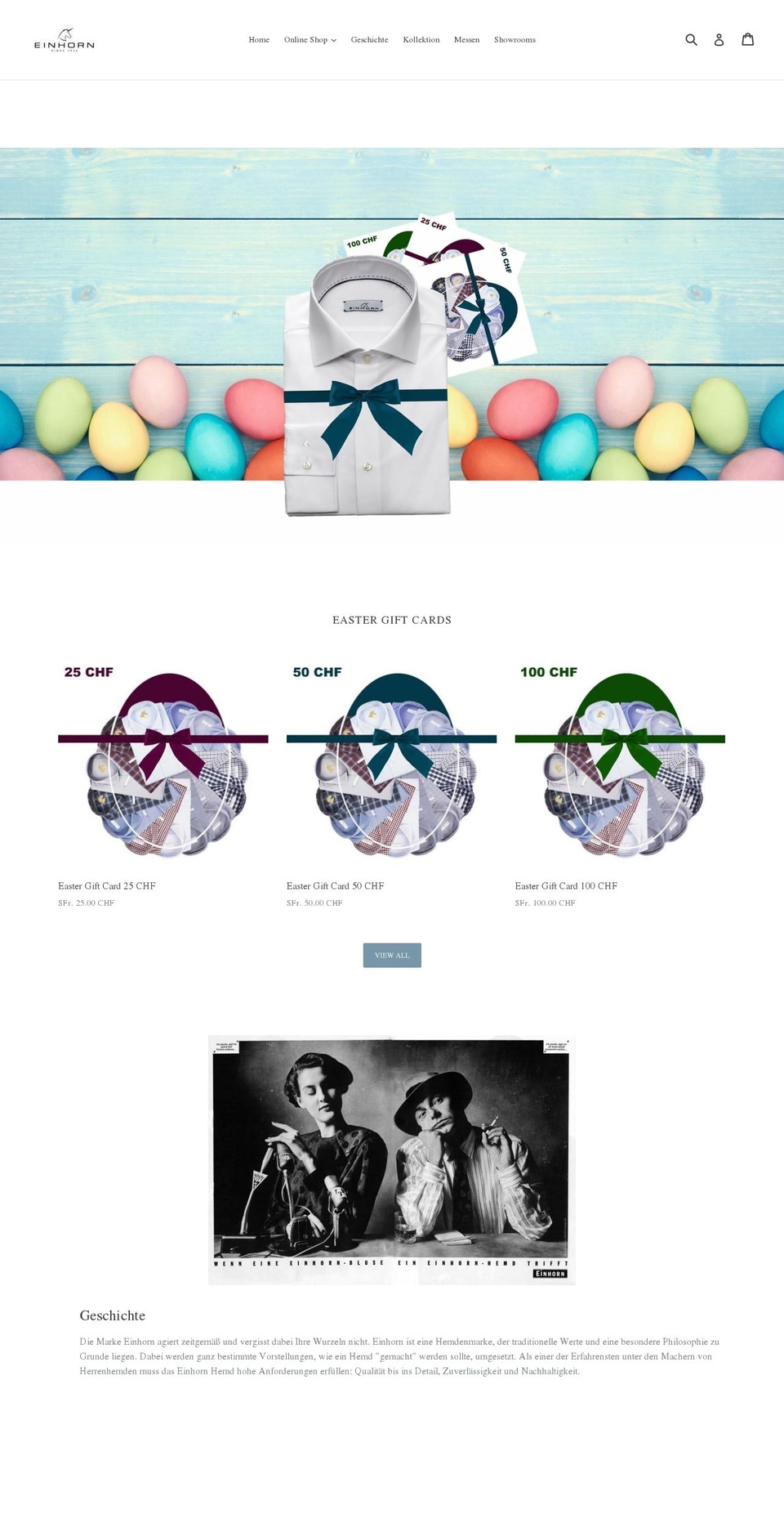 einhorn.de shopify website screenshot