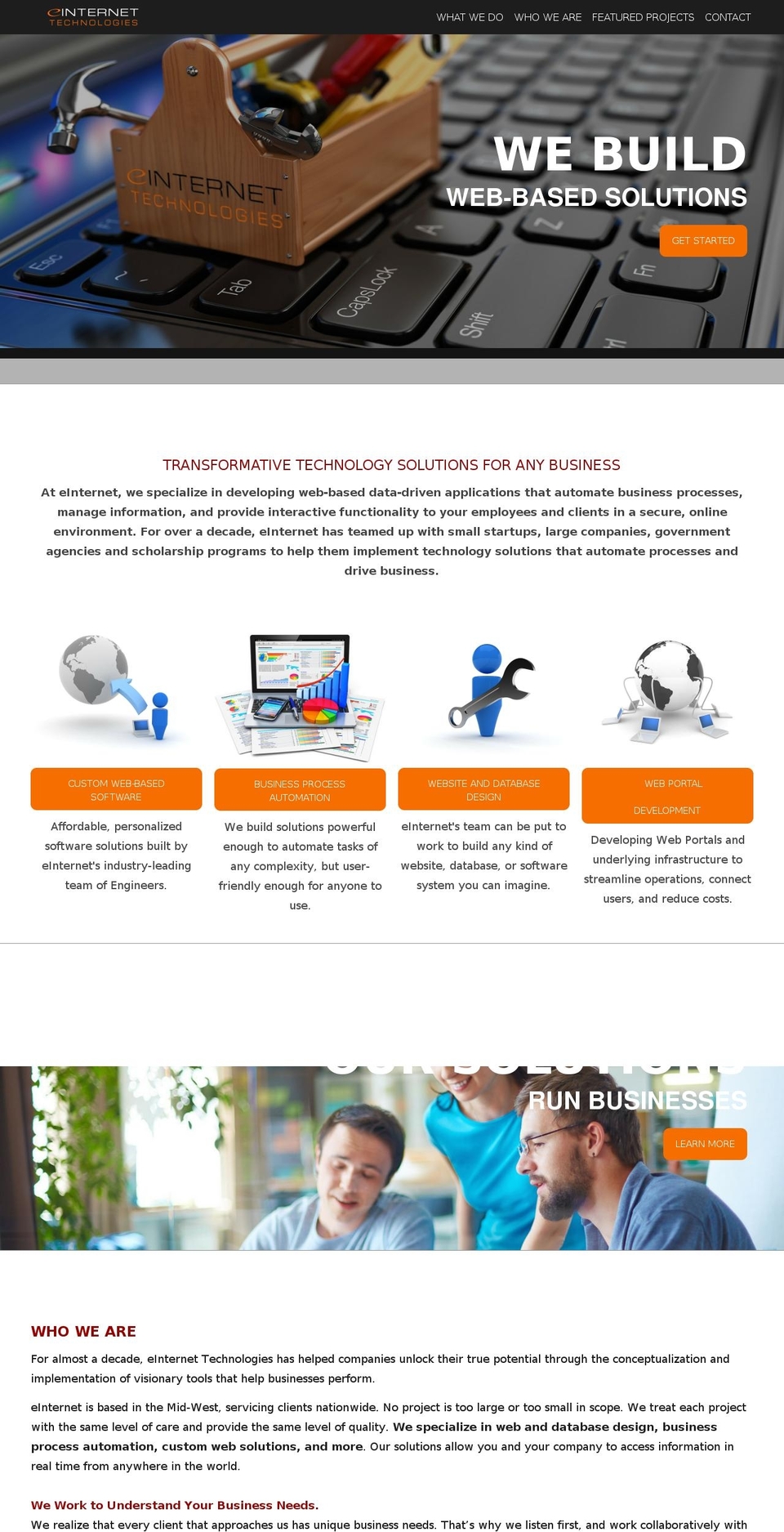 einternettechnology.com shopify website screenshot