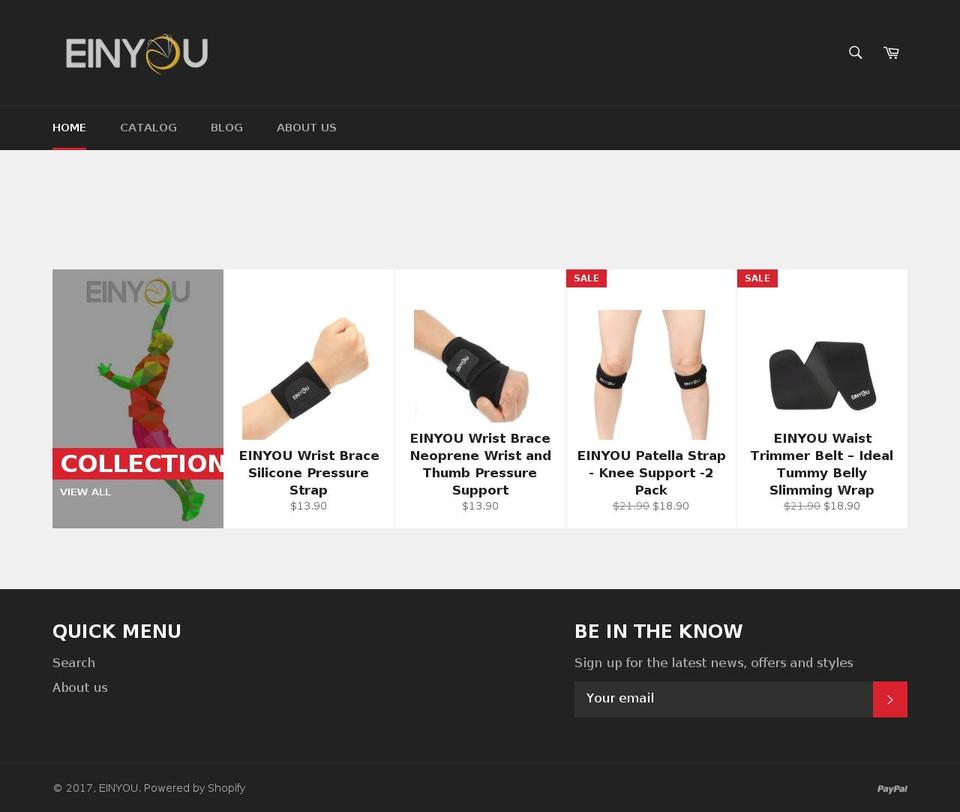 einyou.com shopify website screenshot