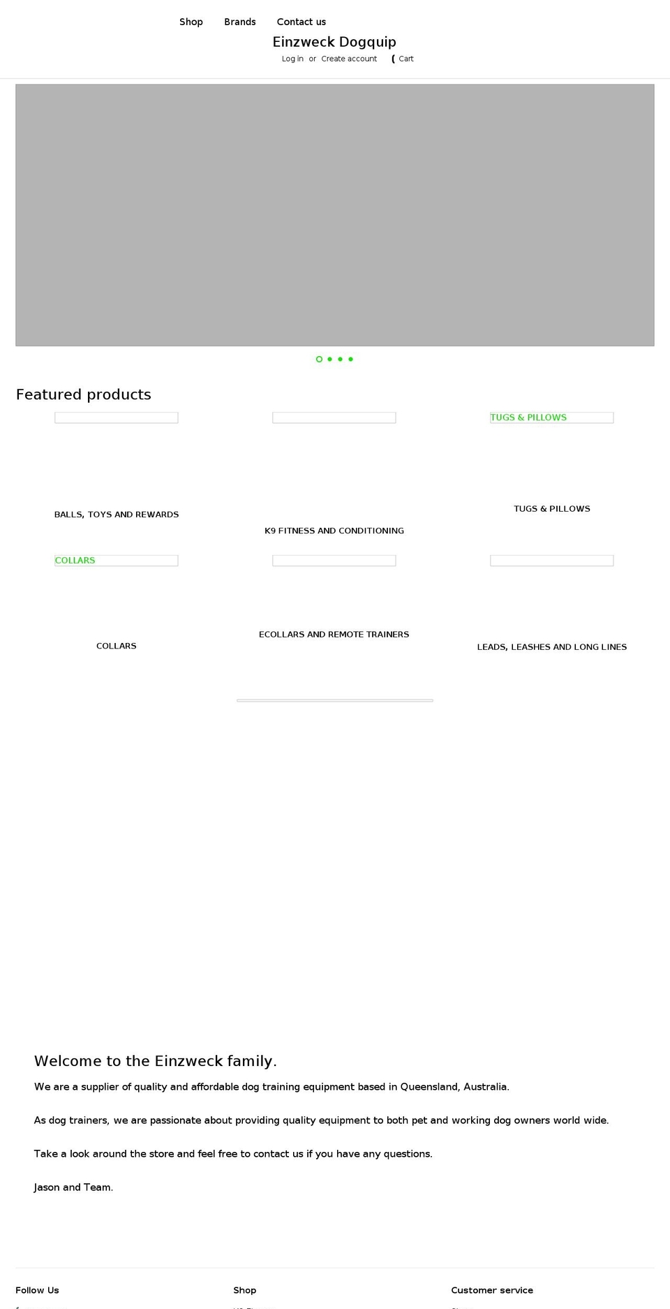 einzweck.com shopify website screenshot