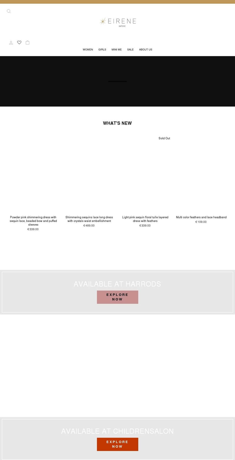 eirenestudio.com shopify website screenshot
