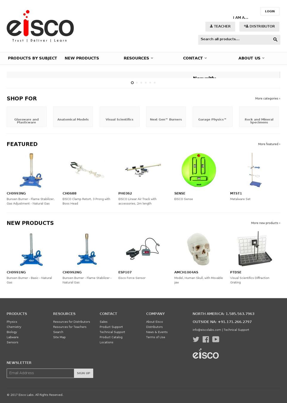 eiscoamerica.com shopify website screenshot
