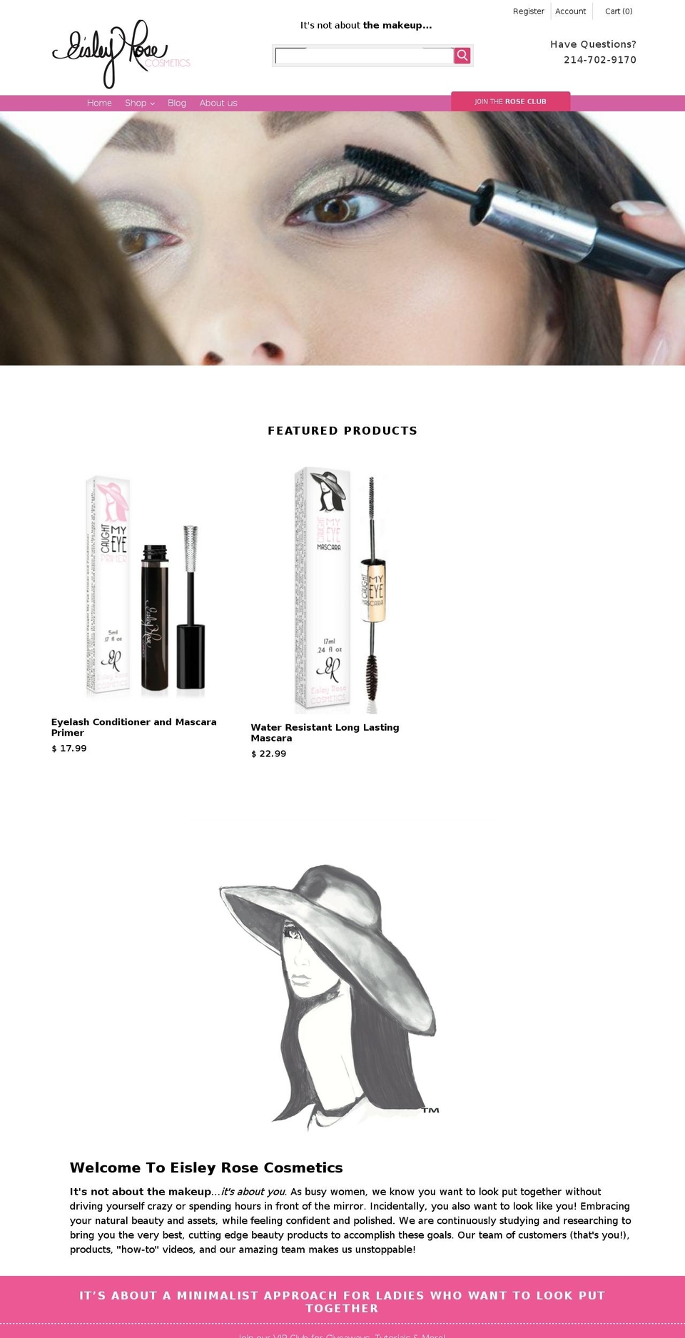 eisleyrose.com shopify website screenshot