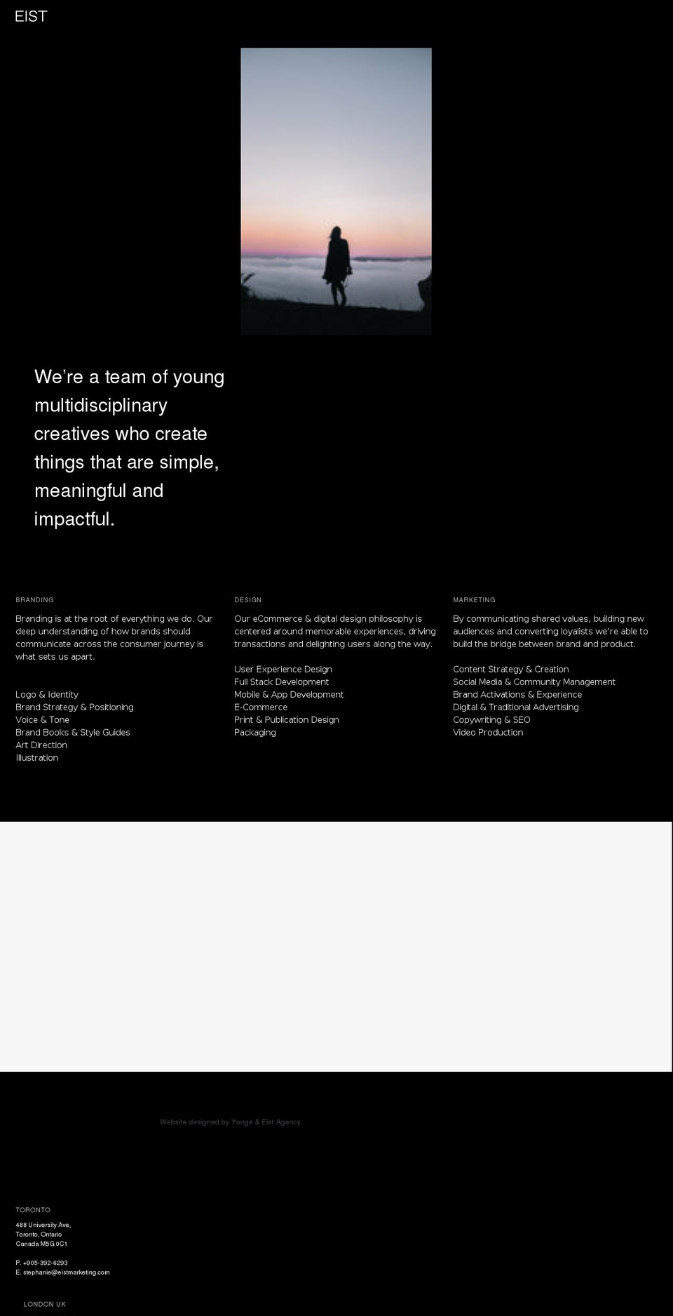 eistmarketing.com shopify website screenshot