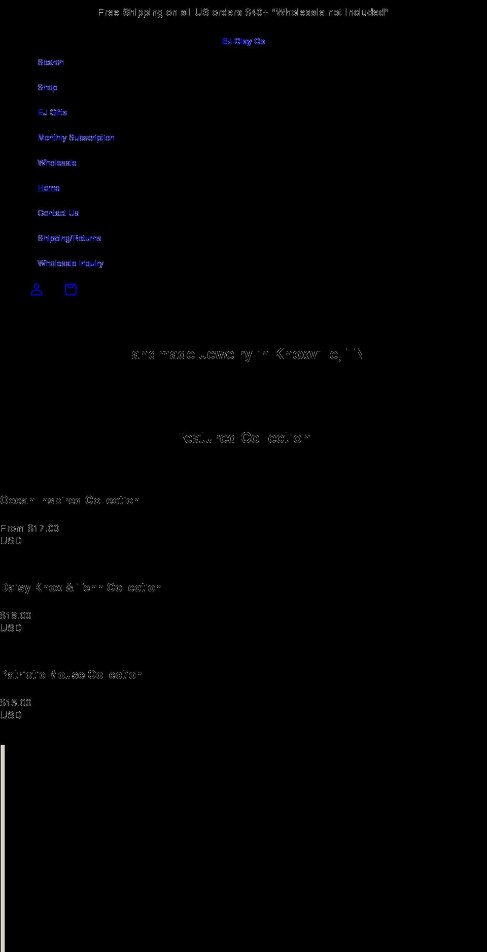 ejclayco.com shopify website screenshot