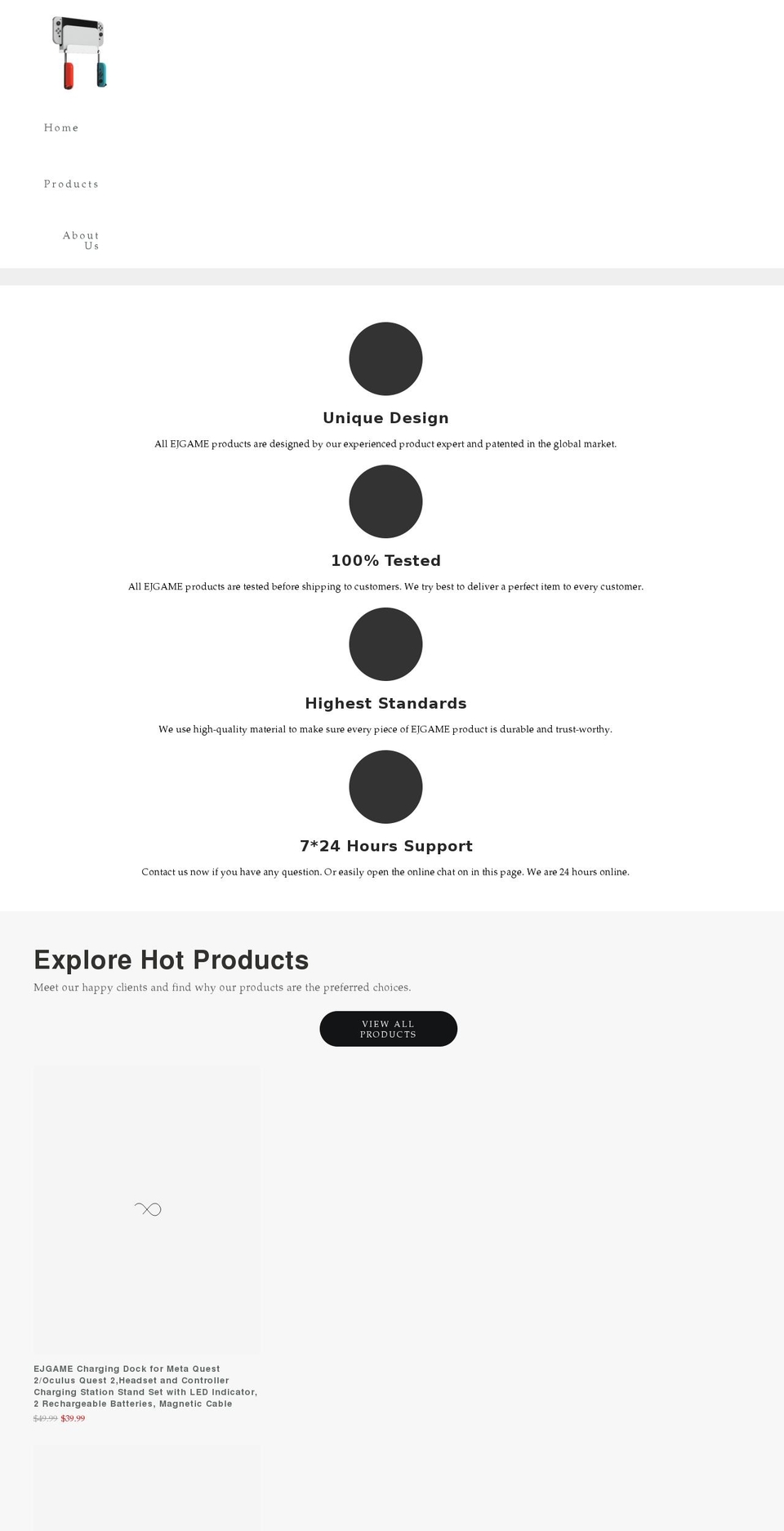 ejgamer.com shopify website screenshot