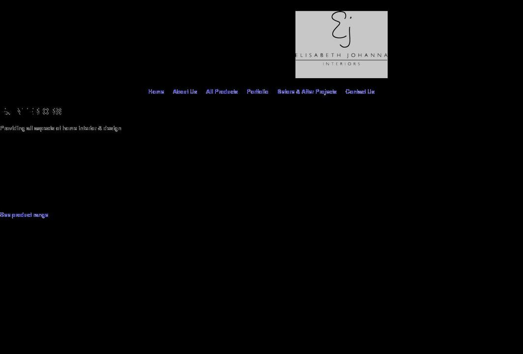 ejinteriors.com shopify website screenshot