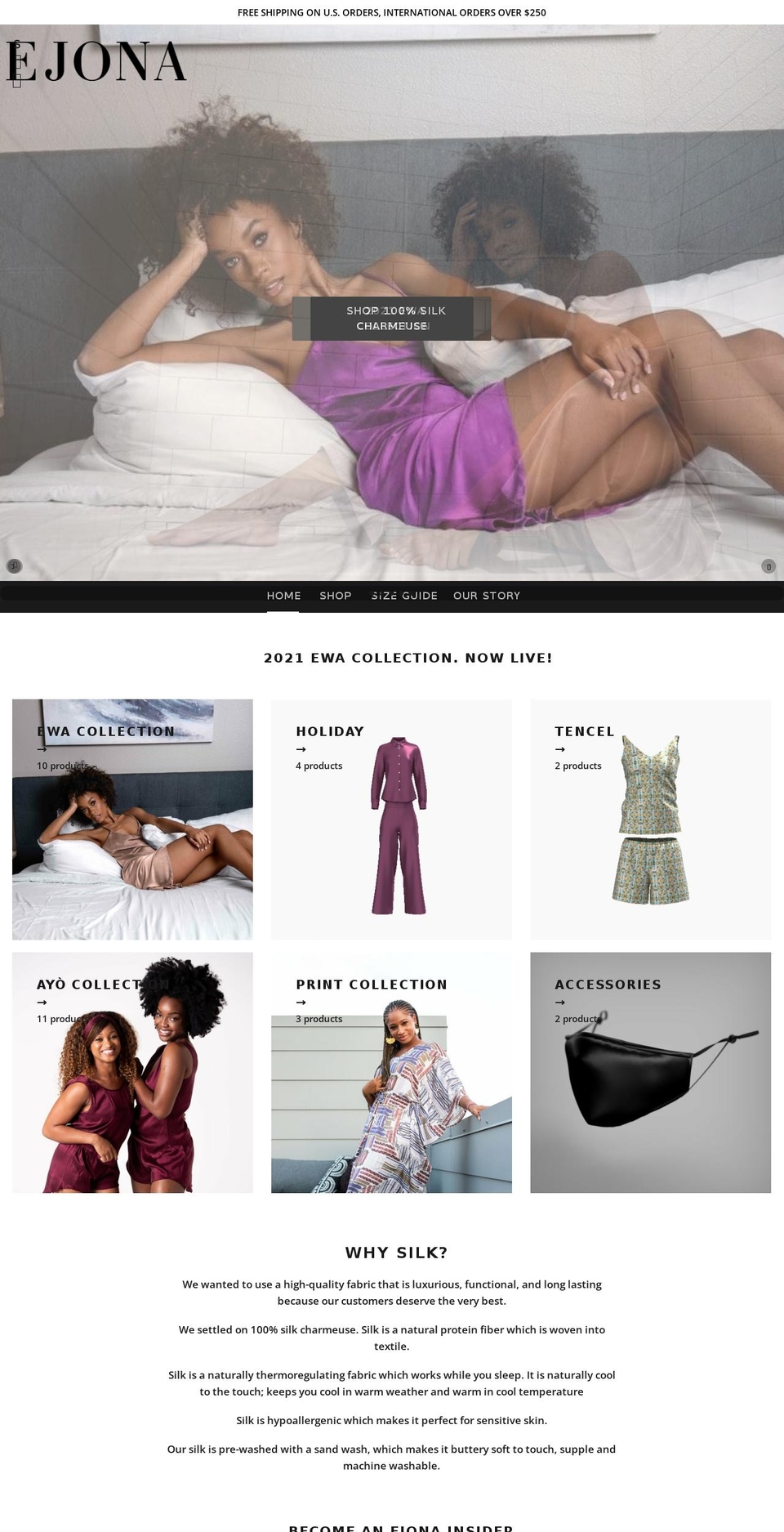 ejonalabel.com shopify website screenshot