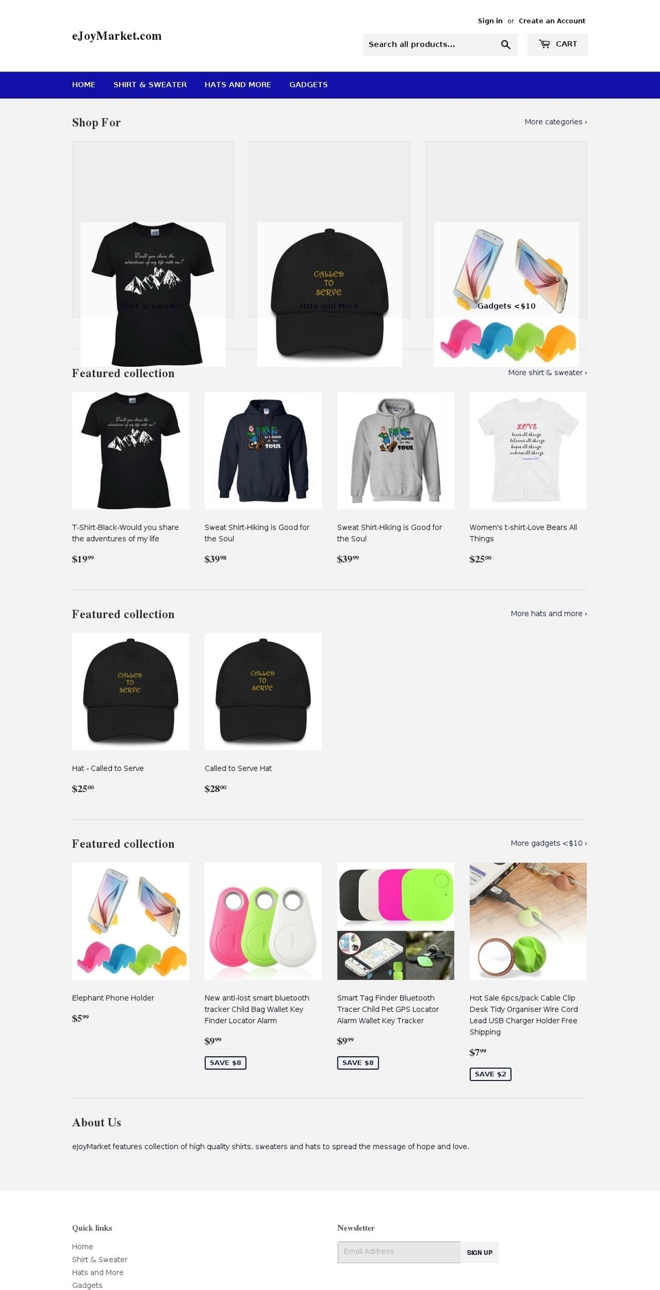 ejoymarket.com — Shopify storefront screenshot