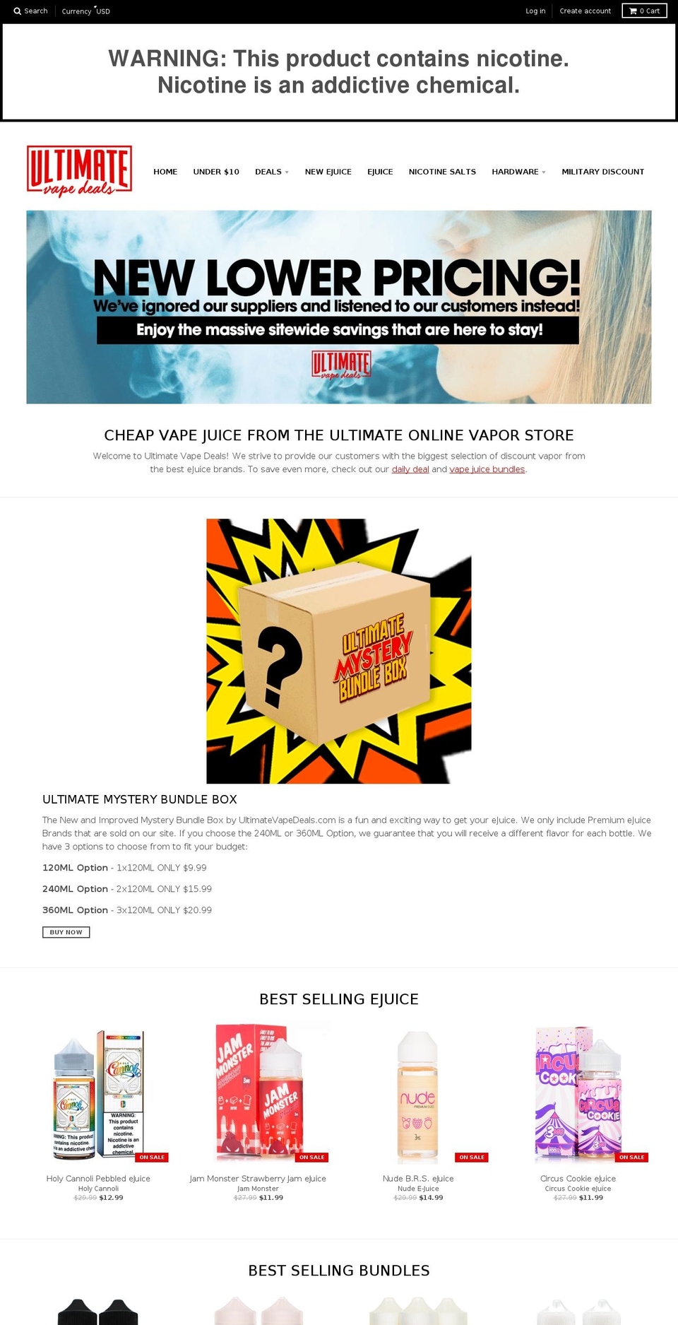 ejuice-zone.myshopify.com shopify website screenshot
